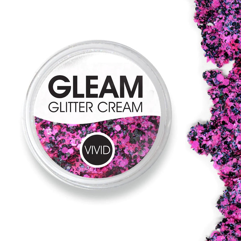 Vivid, Gleam Glitter Cream 10g, Thistle