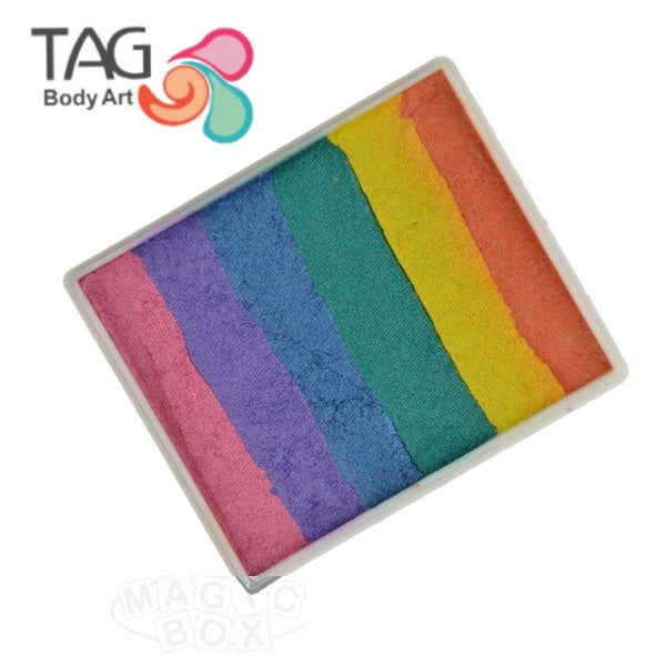 RAINBOW face paint split cake 50g by TAG Body Art - Face Paint