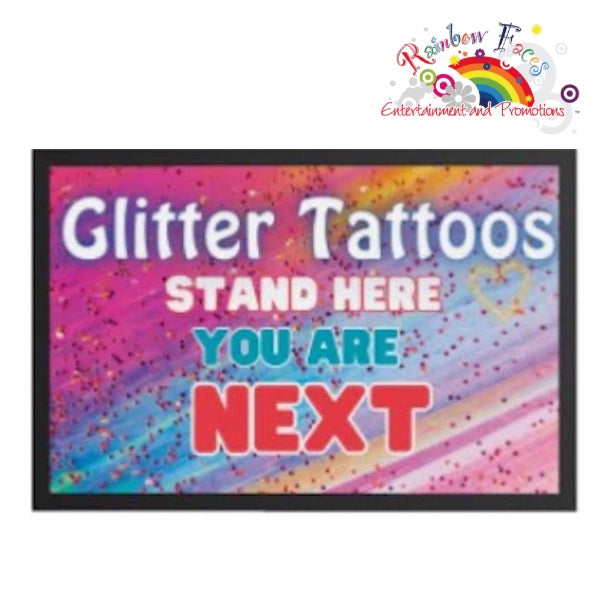 Next in Line Mat, Glitter Tattoo