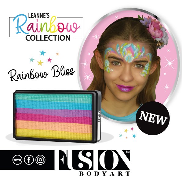 Fusion, Leanne's Rainbow Bliss | Magicboxfacepaints