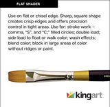 Kingart 9300 Flat Shader 8pc. Set