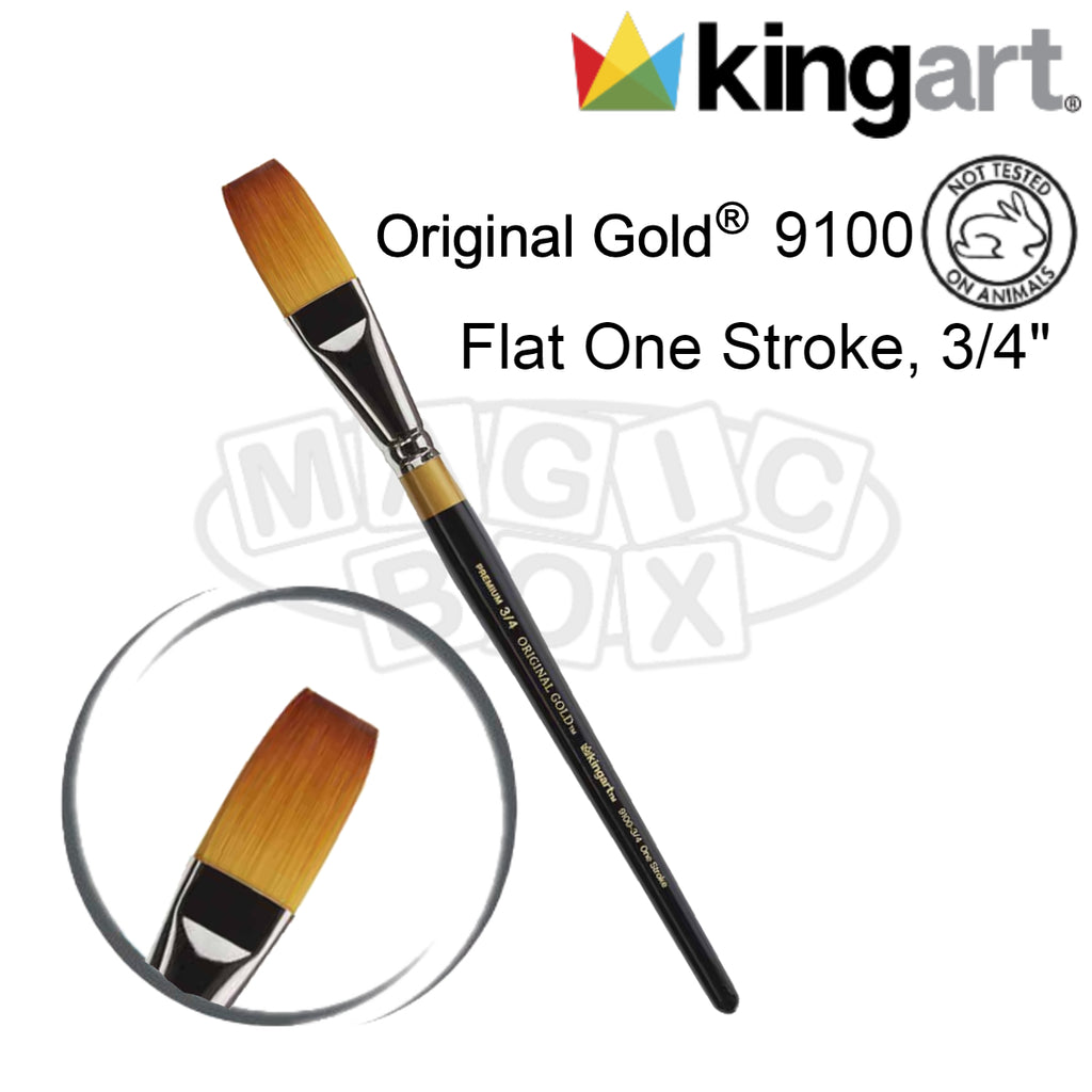 Kingart 9100 Series, Flat One Stroke, 3/4"