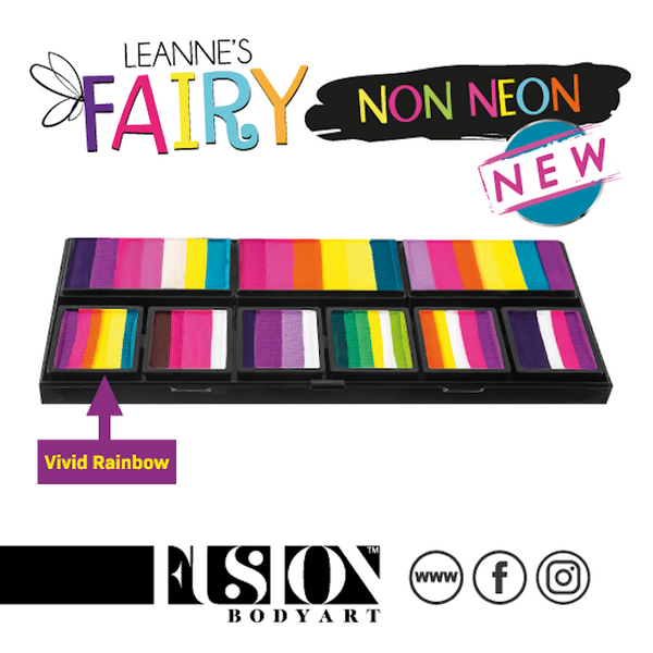 Fusion, Leanne's Vivid Rainbow | Magicboxfacepaints