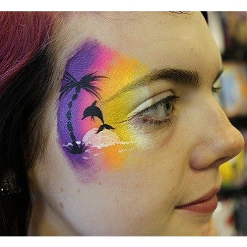 TAG sunset facepaint ideas, A face paint: arm/cheek