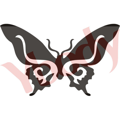 Tattoo Stencil, Butterfly Loop