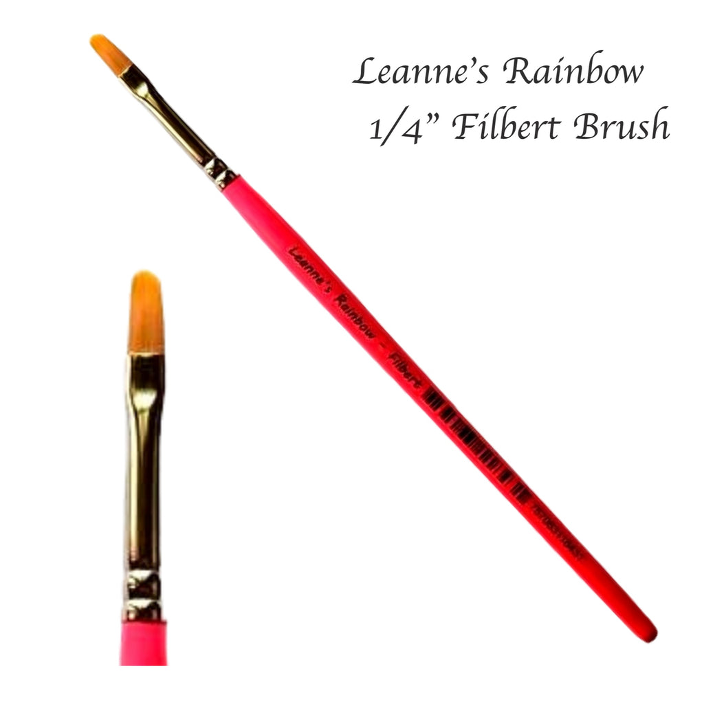 Leanne's Rainbow, Filbert 1/4"Brush