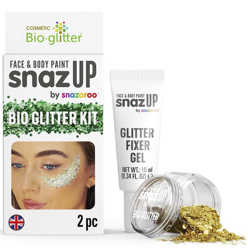 Snazaroo, Bio Glitter Kit, Gold