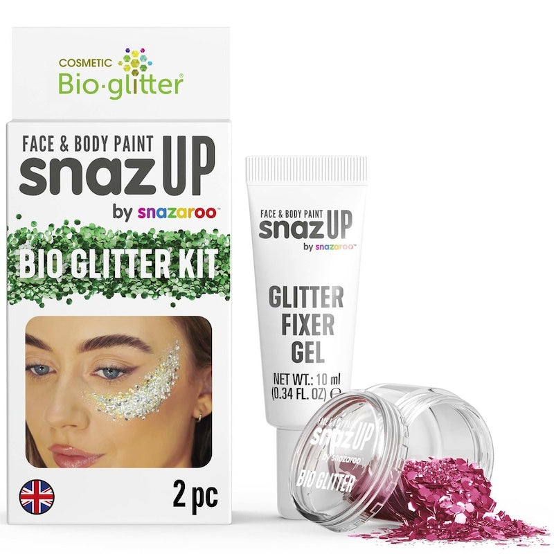Snazaroo, Bio Glitter Kit, Rose Pink