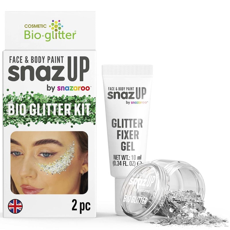 Snazaroo, Bio Glitter Kit, Silver