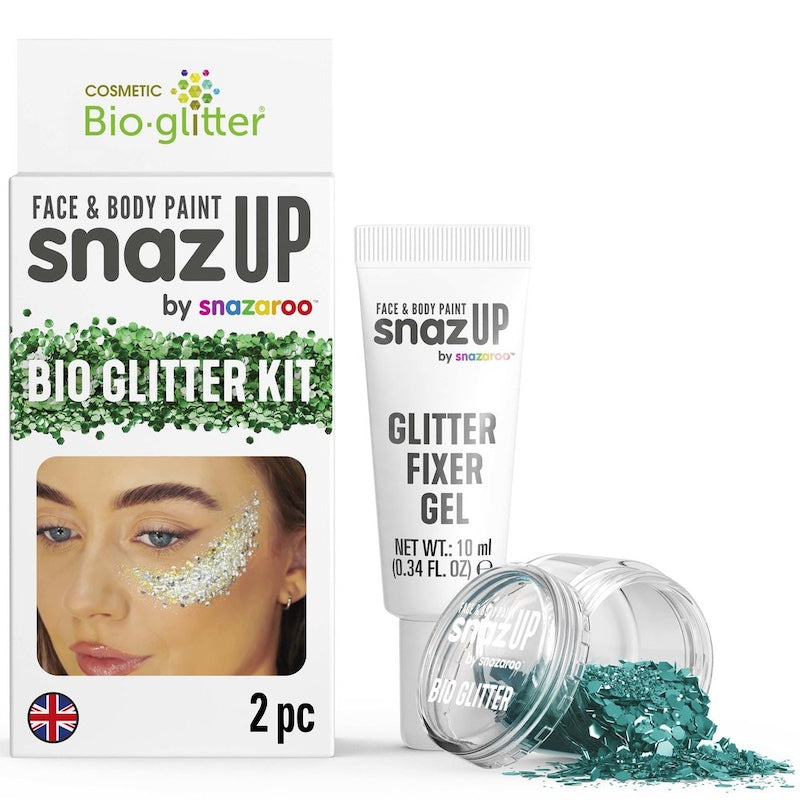 Snazaroo, Bio Glitter Kit, Turquoise