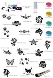 Chloïs Glitter Tattoo Kits, Mixed