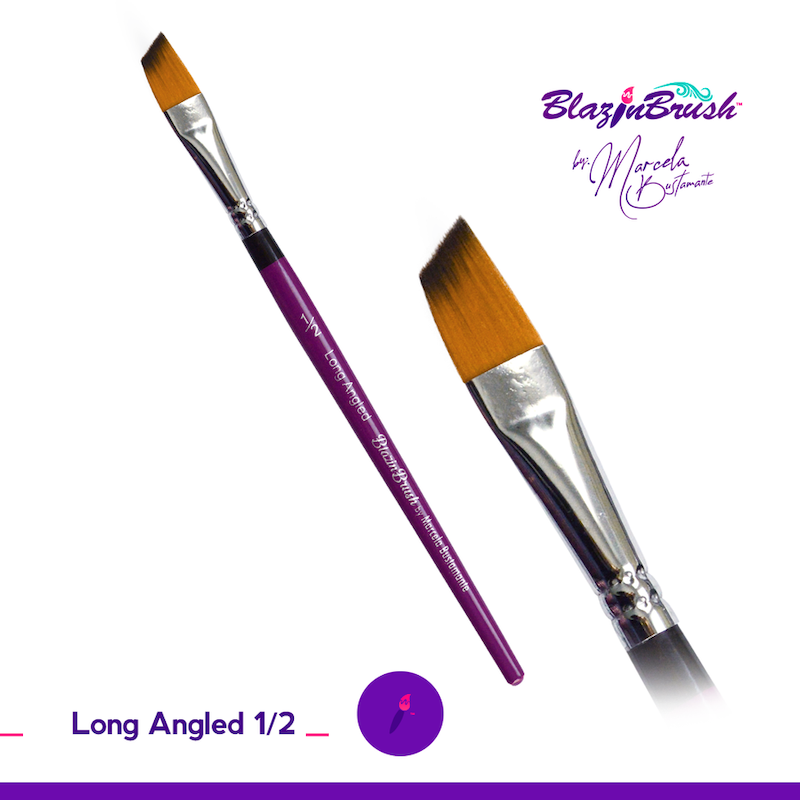 Blazin Brush, Angle, Long 1/2"