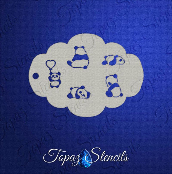 Topaz, Pandas | Magicboxfacepaints