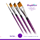 Blazin Brush, Angle, Set of 4
