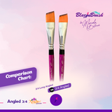 Blazin Brush, Angle, Long 3/4"