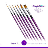 Blazin Brush, Set of 7