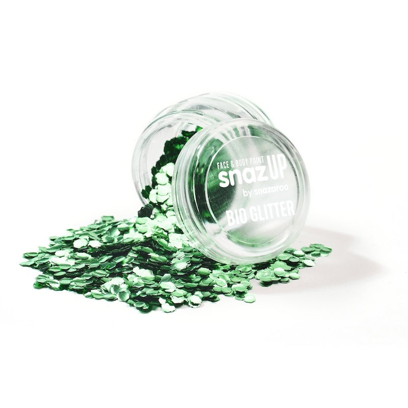 Snazaroo, Bio Glitter, Chunky Spring Green
