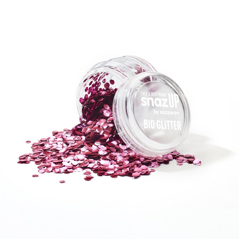 Snazaroo, Bio Glitter, Chunky Rose Pink