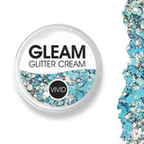 Vivid, Gleam Glitter Cream 10g, Bluebell