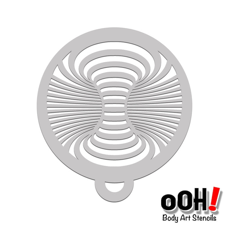 Ooh Stencils, Flip, Optical Illusion Swirl