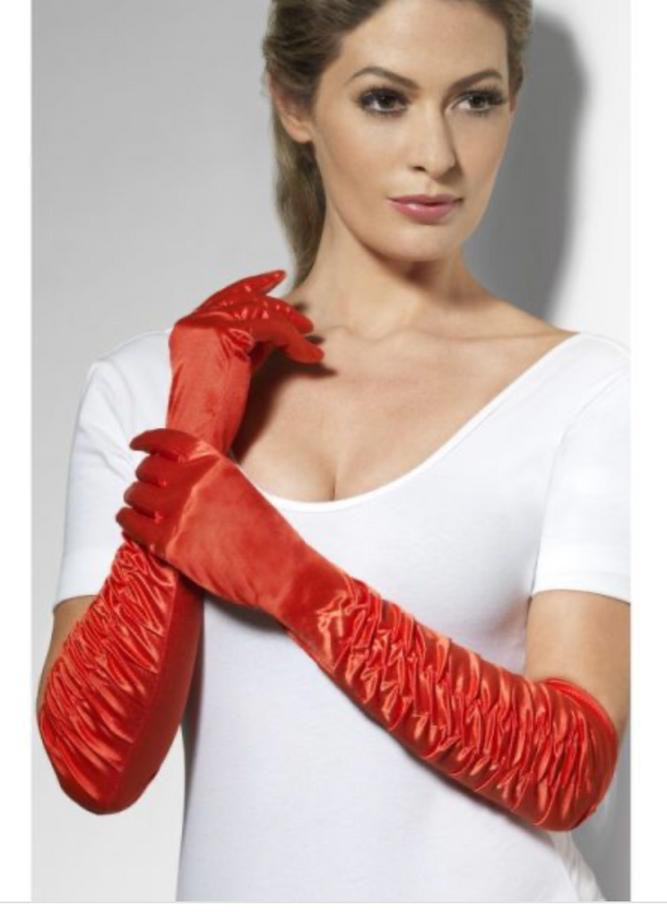 Gloves, Long Red Temptress