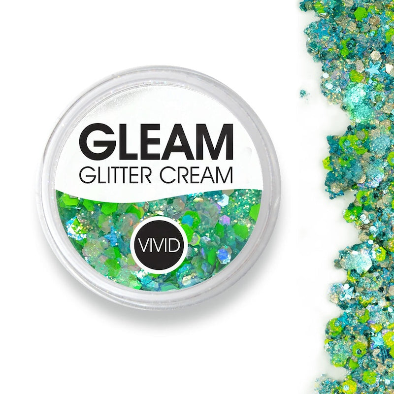 Vivid, Gleam Glitter Cream 10g, Sea of Glass