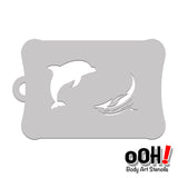Ooh Stencils, Tattoo, Dolphin