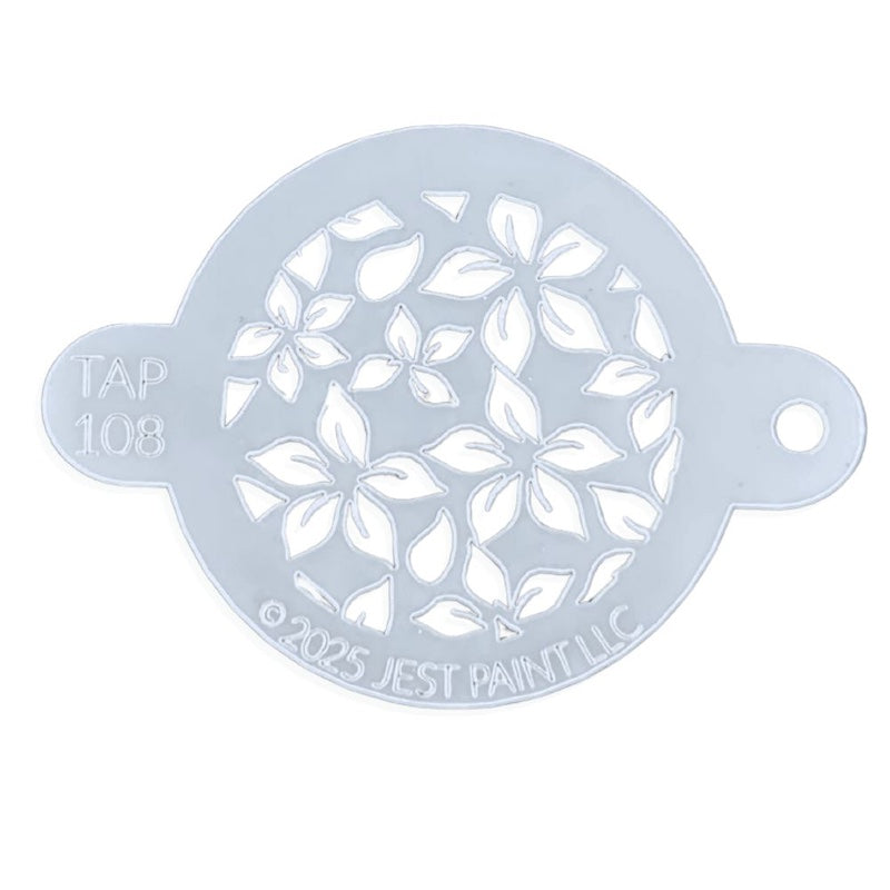 Tap Stencil, Poinsettia Flower Pattern