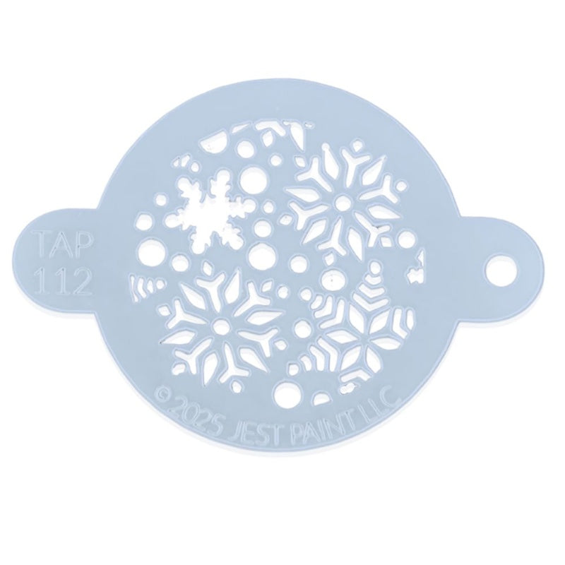 Tap Stencil, Splash of Snowflakes