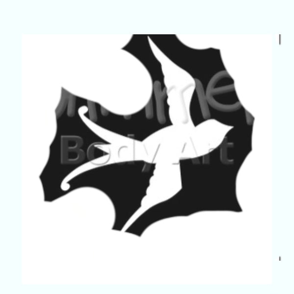 Tattoo Stencil, Swallow