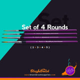 Blazin Brush, Round, Set of 4