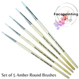 Facepainting Hub, Amber Round, Set of 5