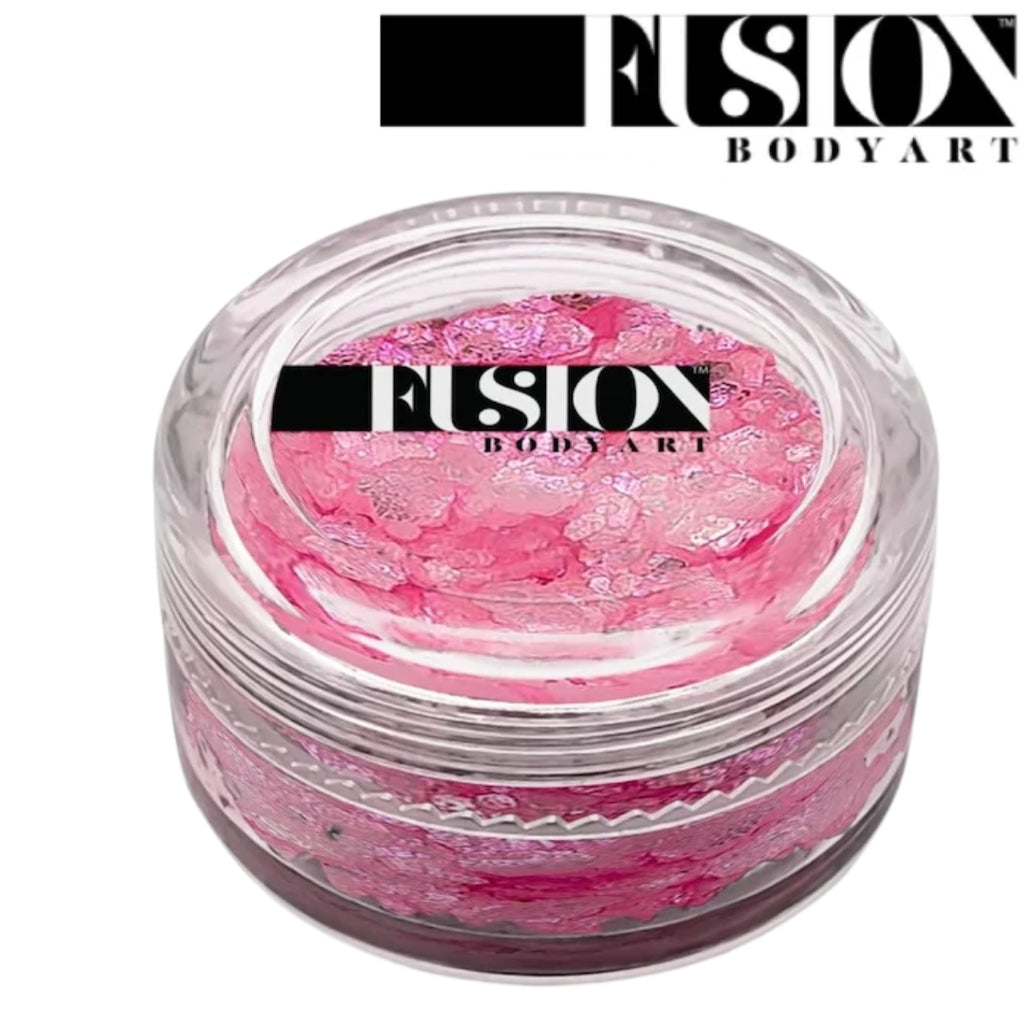 Fusion, Glitter Cream 10ml, Pink Butterflies
