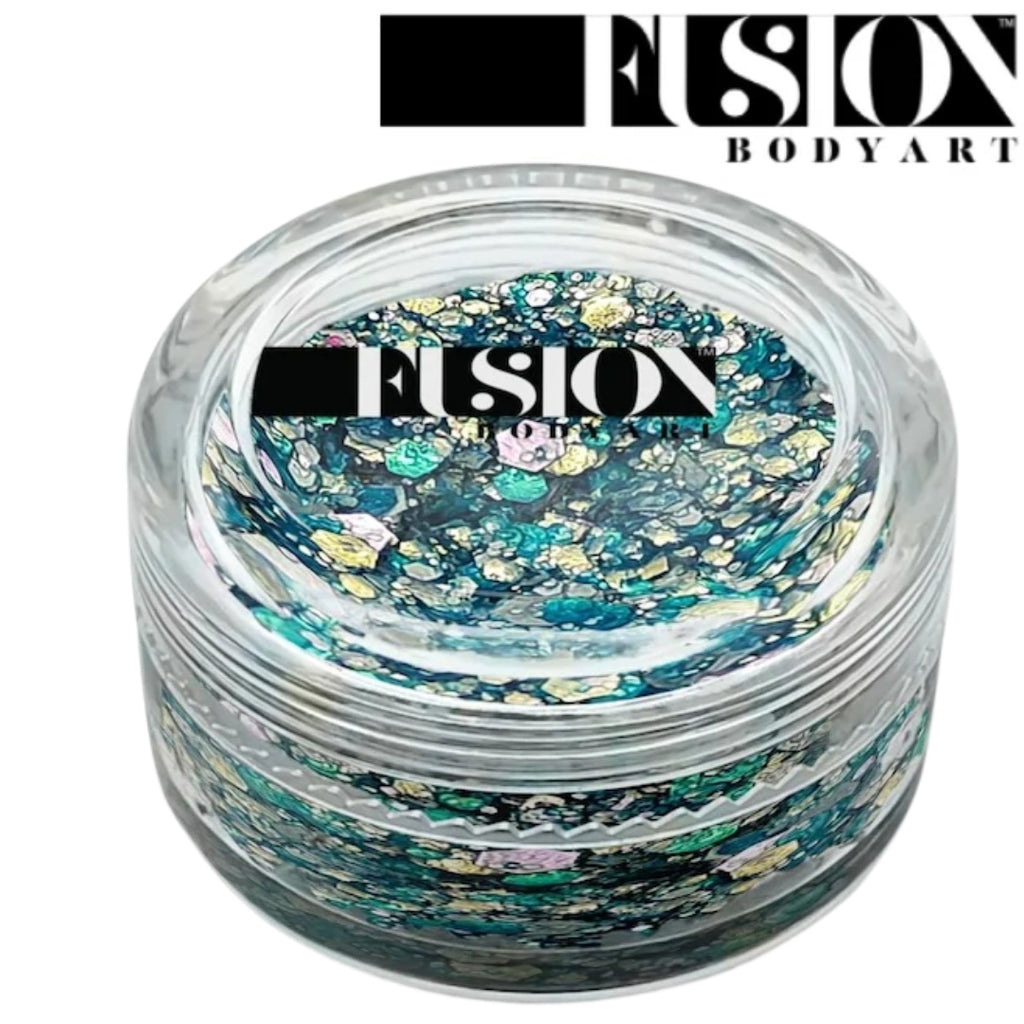 Fusion, Glitter Cream 10ml, Beach Breeze