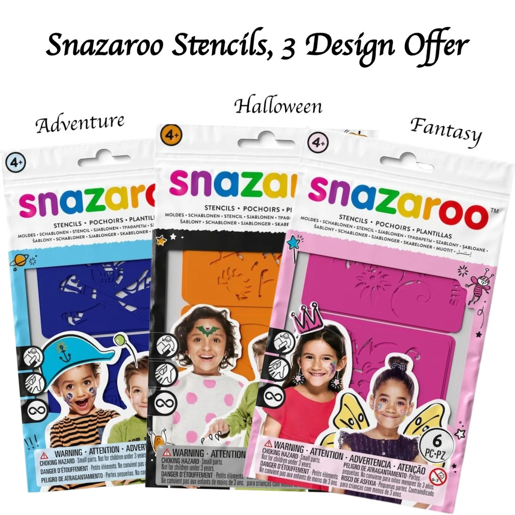 Snazaroo Stencils, 3 Design Offer