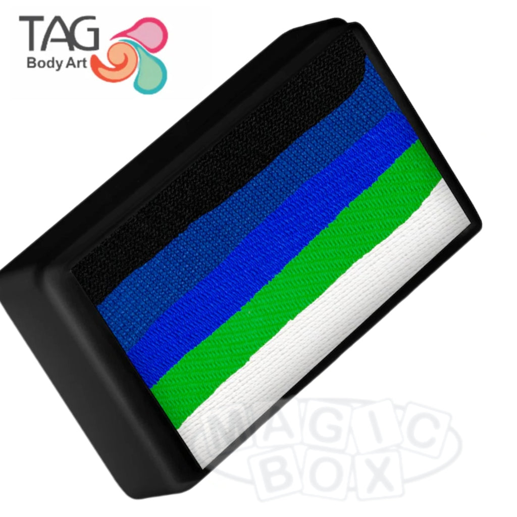 Tag, Neon 1 Stroke Split Cake, Midnight Tide