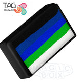 Tag, Neon 1 Stroke Split Cake, Midnight Tide