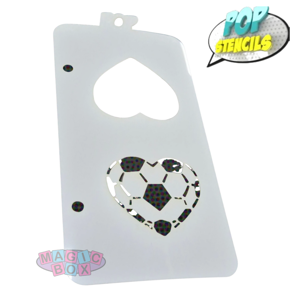 Pop Stencil Midi, Football Heart
