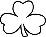 Tattoo Stencil, Shamrock