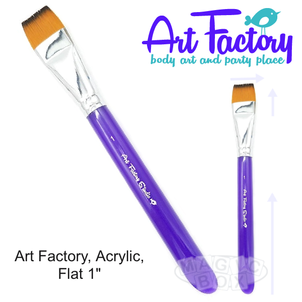 Fine Flat Face Painting Brush - Professional Face Paint Brush