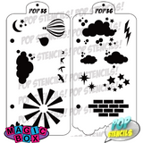 Pop Stencil Midi Sets, Whimsical