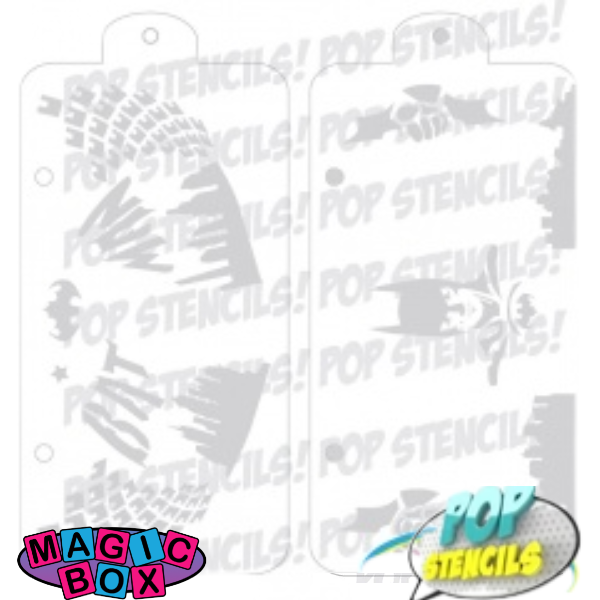 Pop Stencil Midi Sets, Bat Booster