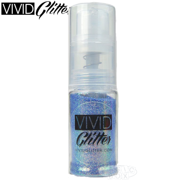 Vivid, Glitter Spray Pumps, Frosted Blue