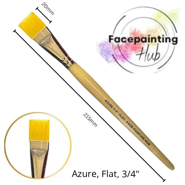 Facepainting Hub, Azure, Flat, 3/4"