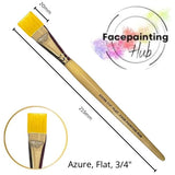 Facepainting Hub, Azure, Flat, 3/4"