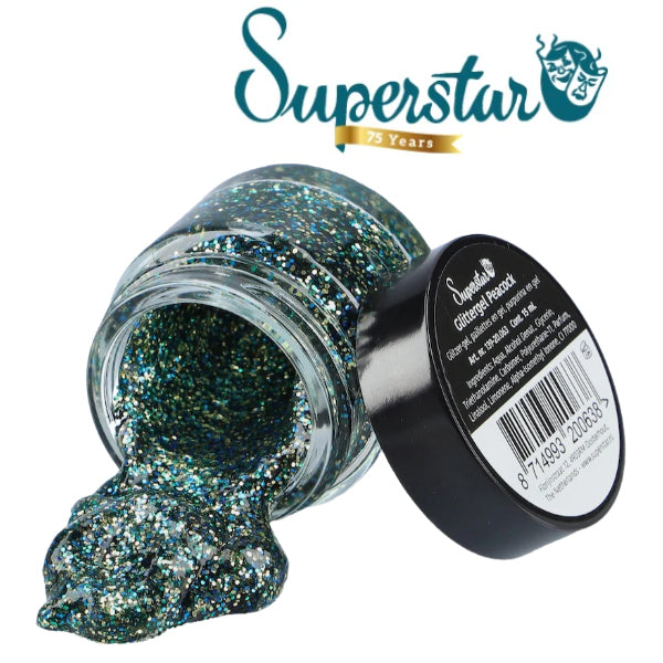 Superstar Gel Glitter, Peacock