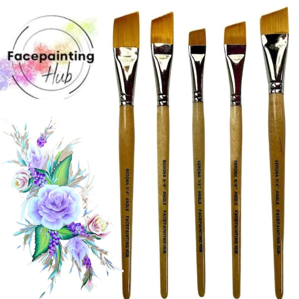 Facepainting Hub, All 5 Angle Brushes