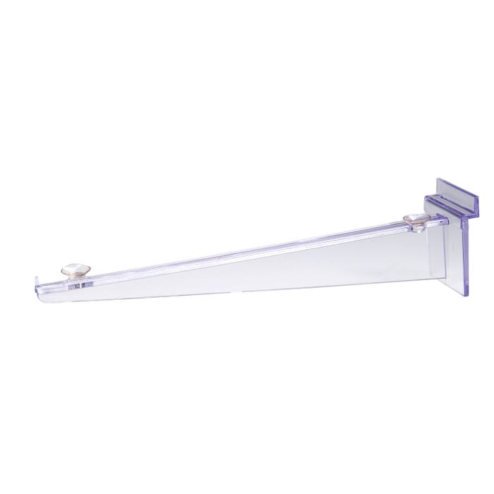 Acrylic Slatwall Glass Shelf Brackets