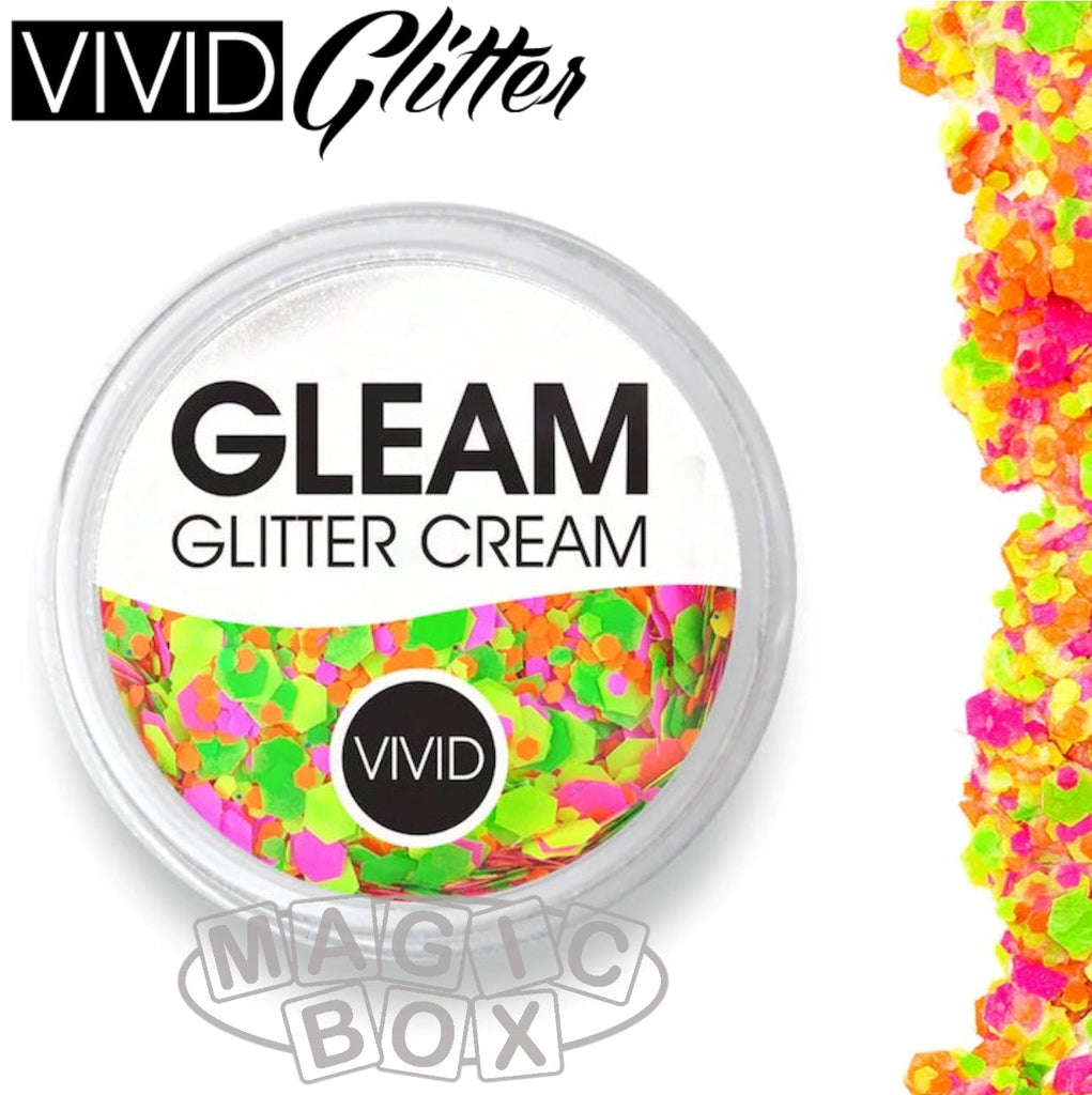 Vivid, Gleam UV Glitter Cream 30g, Ignite