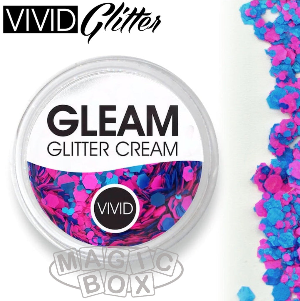 Vivid, Gleam UV Glitter Cream 30g, Gum Nebula